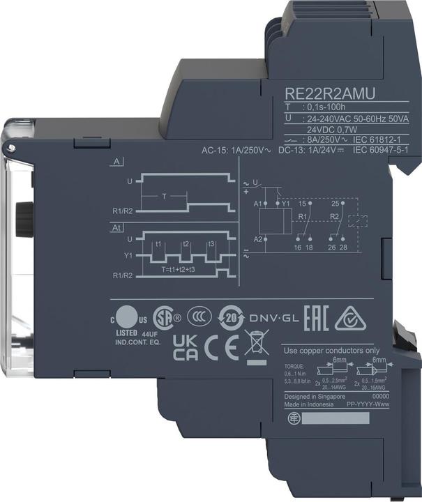 Produktbild Schneider Electric On delay time relay 24VDC/24-240VAC