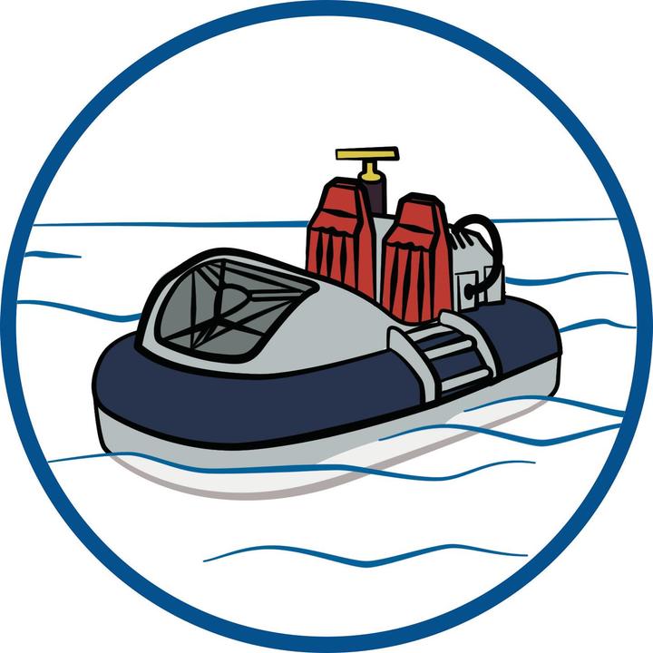 Actual product image Playmobil Air cushion boat with underwater motor (9435)