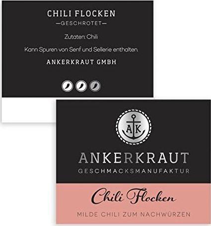 Actual product image Ankerkraut Gewürze chili flakes (65 g)