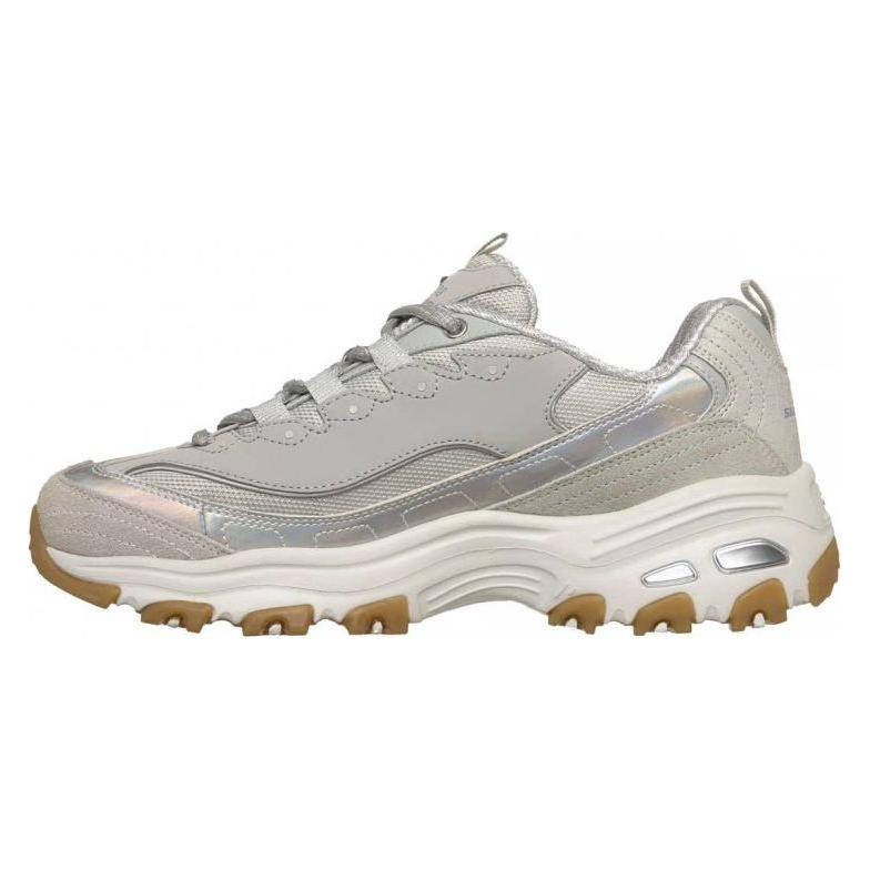 Skechers, Mannen, Sneakers, Glimmende Grijze Schoenen, Grijs, (40, 41, 42, 43, 44, 45, 46)