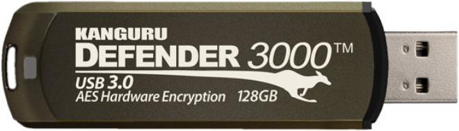 Actual product image Kanguru Defender 3000 - 32 GB - USB Type-A - 3.2 Gen 1 (3.1 Gen 1) - cap - 38 g (32 GB, USB-A)