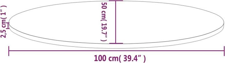 Produktbild VidaXL Maleah (100 x 50 x 2.5 cm)
