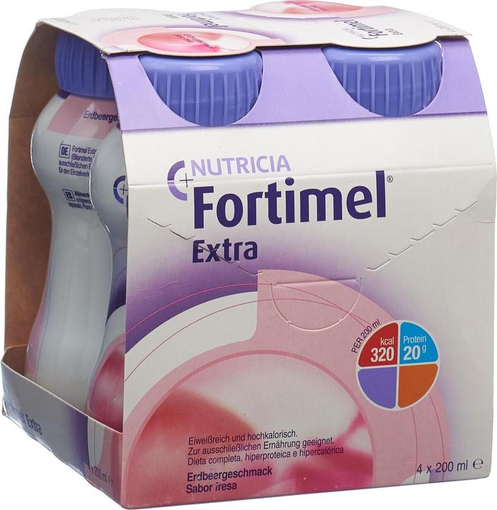 Actual product image Fortimel Protein 2Kcal Strawberry (Strawberry, 4 x)