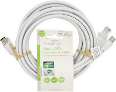 Produktbild Nedis Coax & Cat6 Kombikabel | IEC (Coax) Stecker / RJ45 Stecker | IEC (Coax) Buchse / RJ45 Stecker (Antennenkabel)