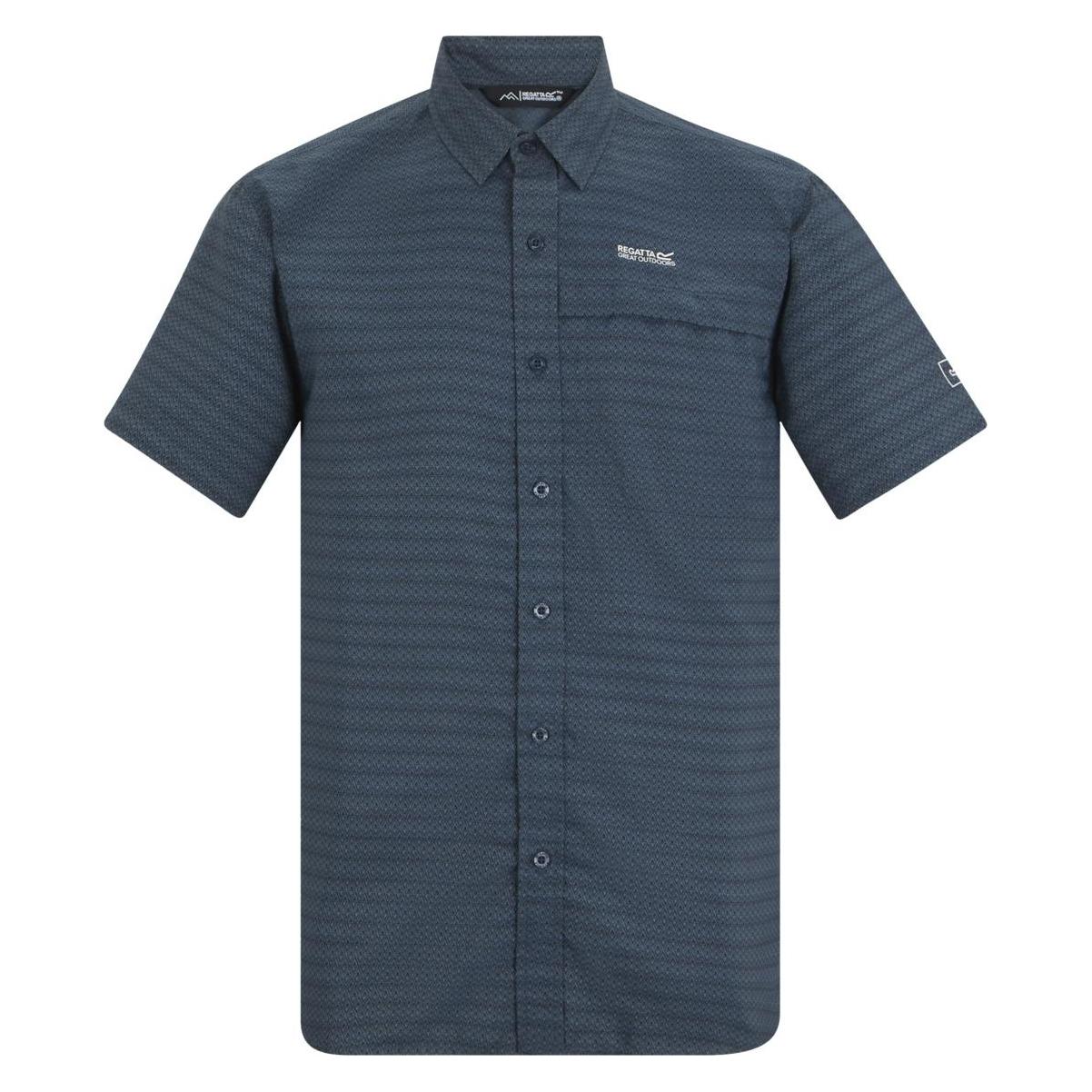 Regatta, Herren, Hemden, Mindano, Blau, (M)