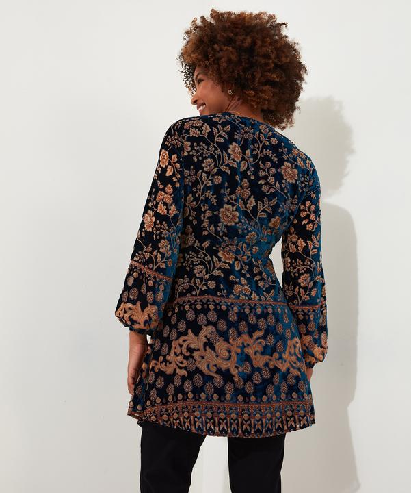 Actual product image Joe Browns Plunge Neck Devoré Tunic (34)