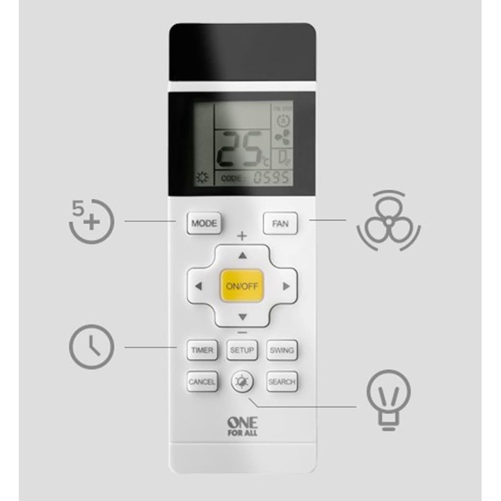 Actual product image One for All Urc 1035 (Universal remote control, Infrared)
