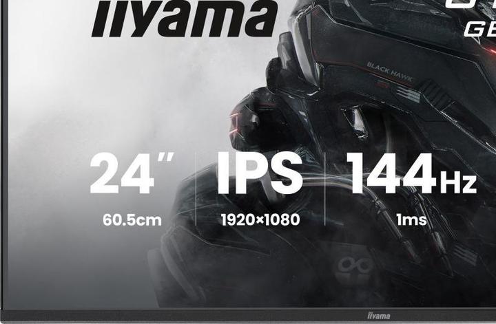 Actual product image iiyama 60.5cm (23.8") GB2441HSU-B1 16:9 HDMI+DP+2xUSB (1920 x 1080 pixels, 23.80")