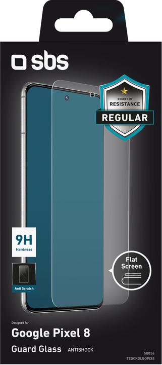 Actual product image SBS Glass Screen Protector Full Cover for Google Pixel 8 Pro (1 Piece, Google Pixel 8 Pro)