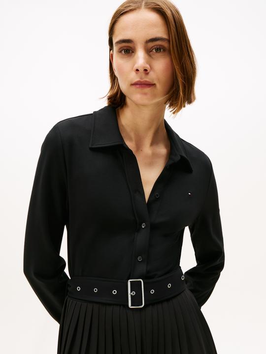 Image du produit Tommy Hilfiger Interlock Mix Media Polo DRS LS (XXS)