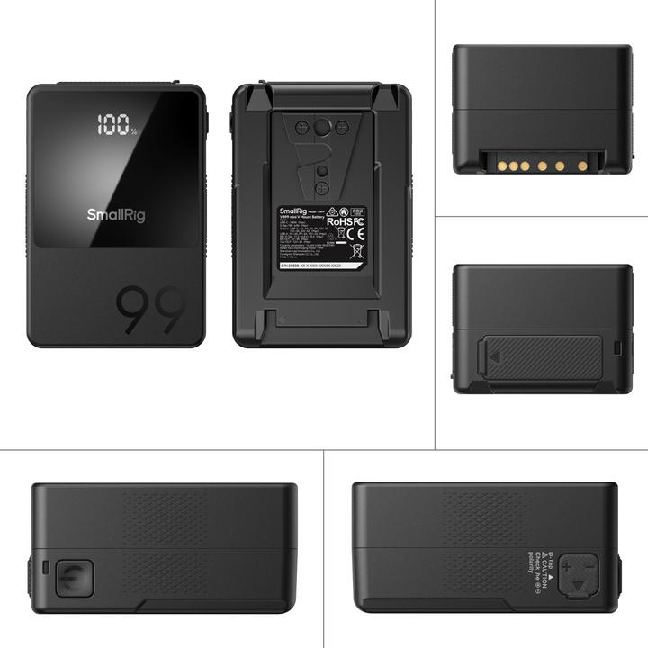 Immagine prodotto SmallRig VB99 mini V Mount Battery Kit (Batteria della fotocamera)