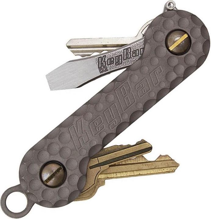 Actual product image KeyBar Cratered Titanium