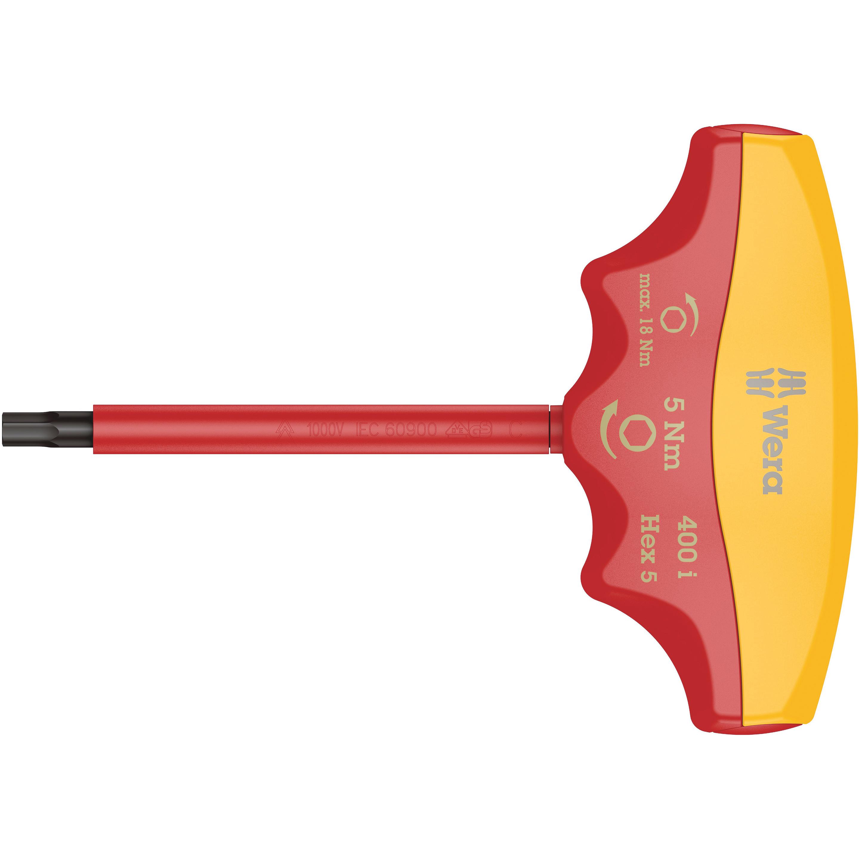 Wera, Drehmomentschlüssel, 400 i Hex 5,0/5,0 Nm (1/2", 500 Nm, 5 Nm)