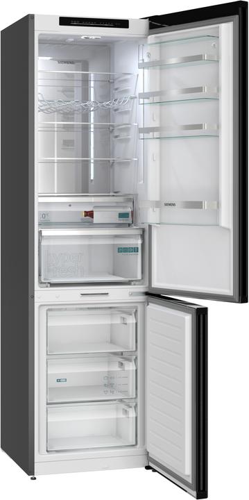 Actual product image Siemens iQ500, free-standing fridge-freezer with freezer at bottom, 203 x 60 cm, BlackSteel, KG39N4X1F (363 l)