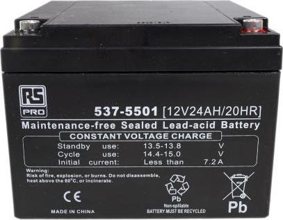 Produktbild RS PRO RS Sealed lead-acid battery,12V 24Ah (12 V, 24000 mAh)