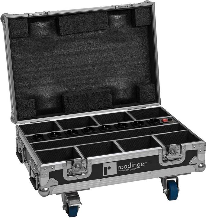 Roadinger Flightcase 8x AKKU Mini IP UP-4 QCL Spot MK2 mit Ladefunktion