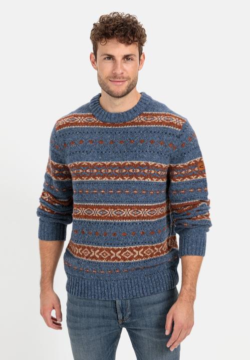 Produktbild Camel Active Rundhals Pullover mit Kontraststreifen (L)