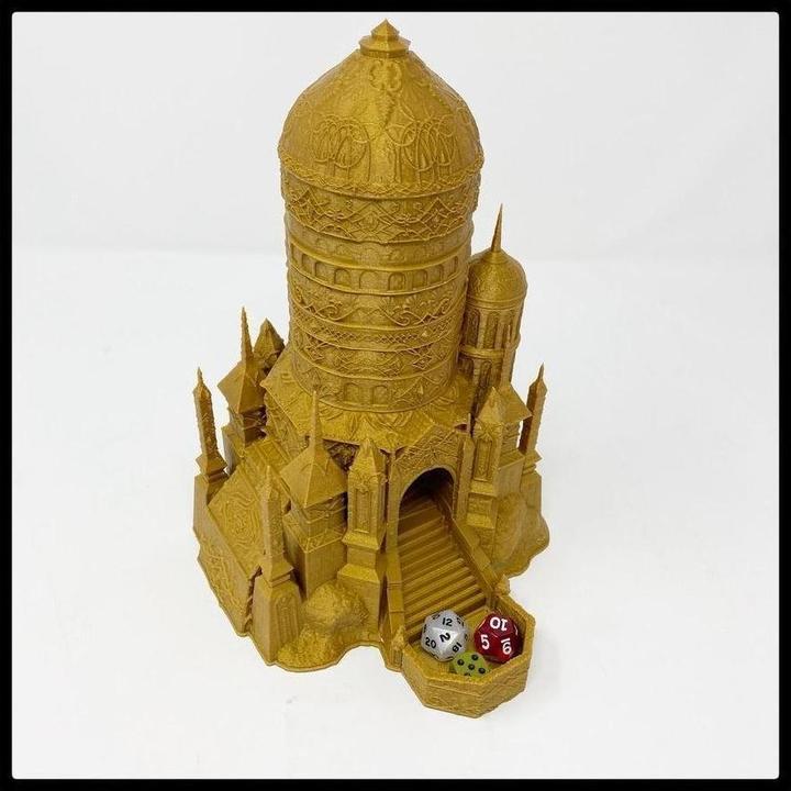 Produktbild Feldherr Fates End Würfelturm Eladrin orange – 3D gedruckt, modular (Kunststoff)