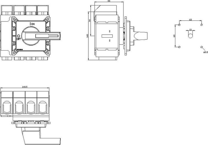 Produktbild Siemens SIEM Hauptschalter