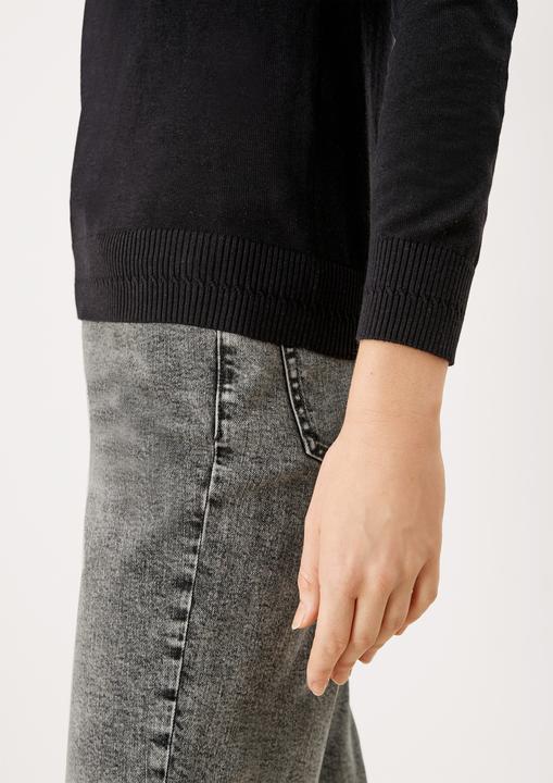 Produktbild S.Oliver Strickpullover Pullover mit U-Boot-Ausschnitt (48)