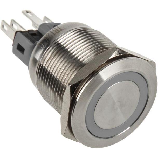 Thumbnail - DimasTech Vandalismustaster 22mm, Taster + Schalter, Silber