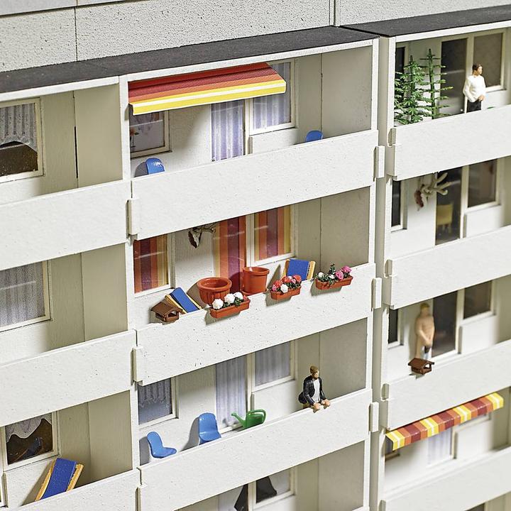Produktbild Busch 1836 H0 Balkon-Set Bausatz