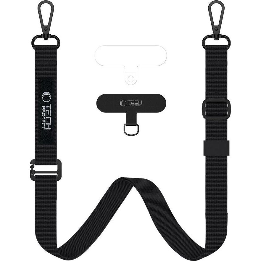Tech-Protect C65 Rope Crossbody Leash - Black, Accessori per cellulare, Nero