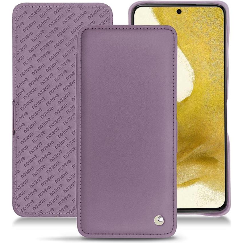 Noreve Lederschutzhülle horizontal (Samsung Galaxy S22), Smartphone Hülle, Violett