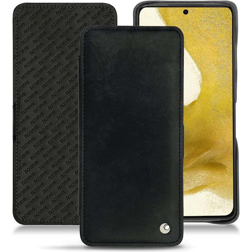 Noreve Lederschutzhülle horizontal (Samsung Galaxy S22+), Smartphone Hülle, Schwarz