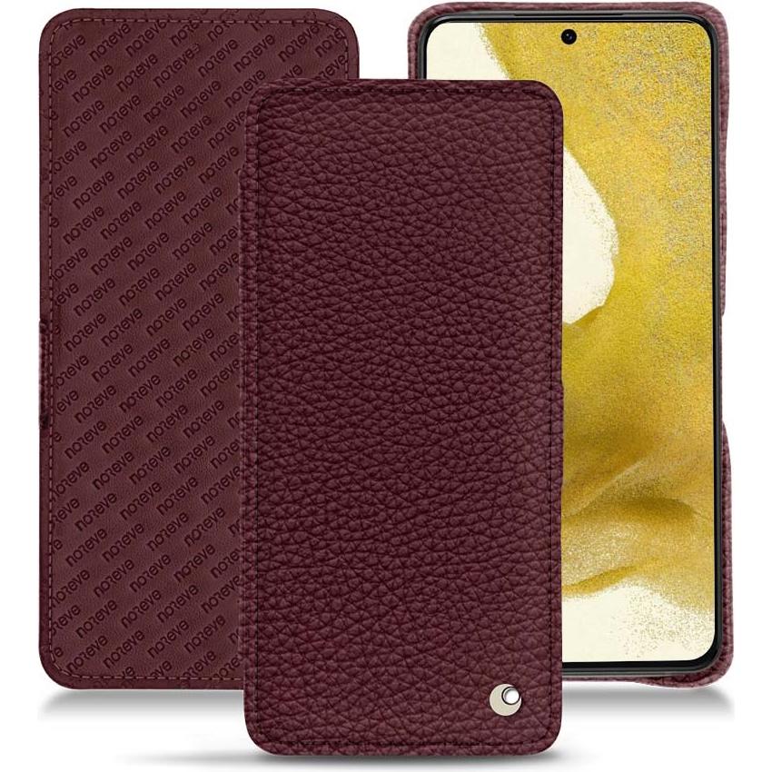 Noreve Lederschutzhülle horizontal (Samsung Galaxy S22), Smartphone Hülle, Violett