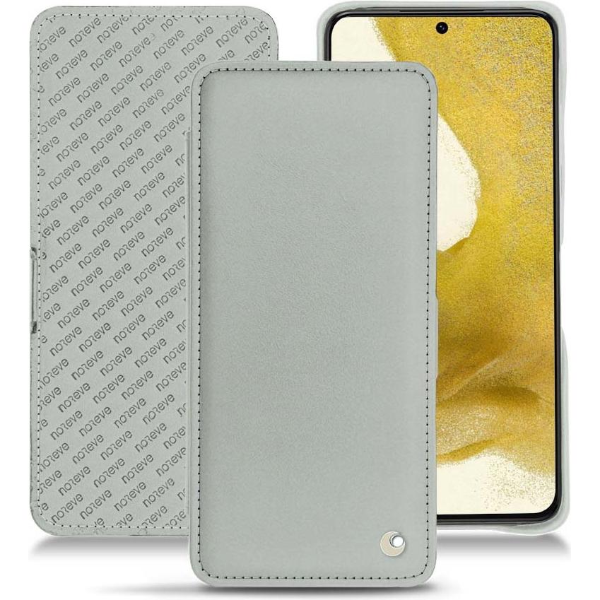 Noreve Lederschutzhülle horizontal (Samsung Galaxy S22), Smartphone Hülle, Grau