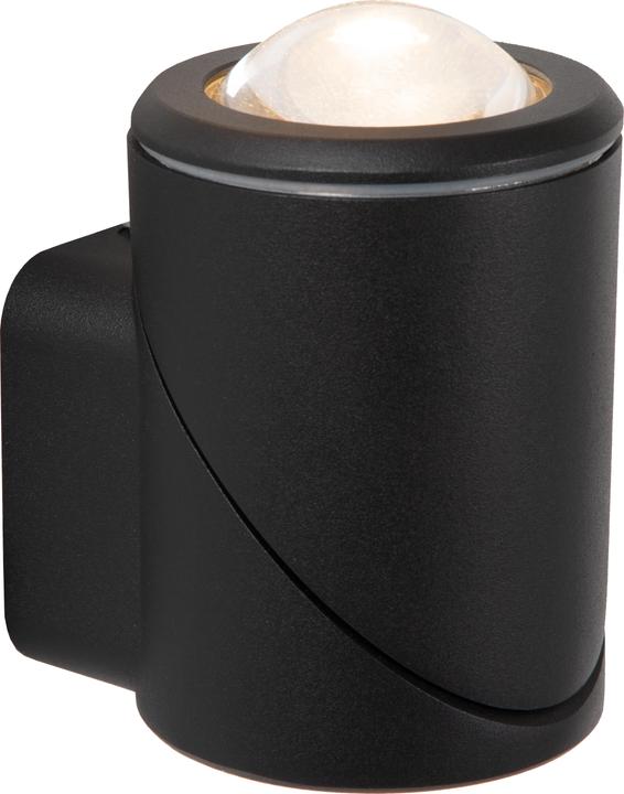 Produktbild Lucide ERIN LED Wandstrahler 5W IP65 Warmweiss Modern Schwarz 15820/05/30 (500 lm, IP65)