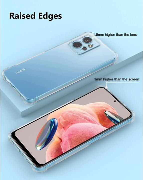 Produktbild Screenguard Xiaomi Redmi Note 12 4G Hülle Crystal Soft Airbag Bumper (Xiaomi Redmi Note 12)