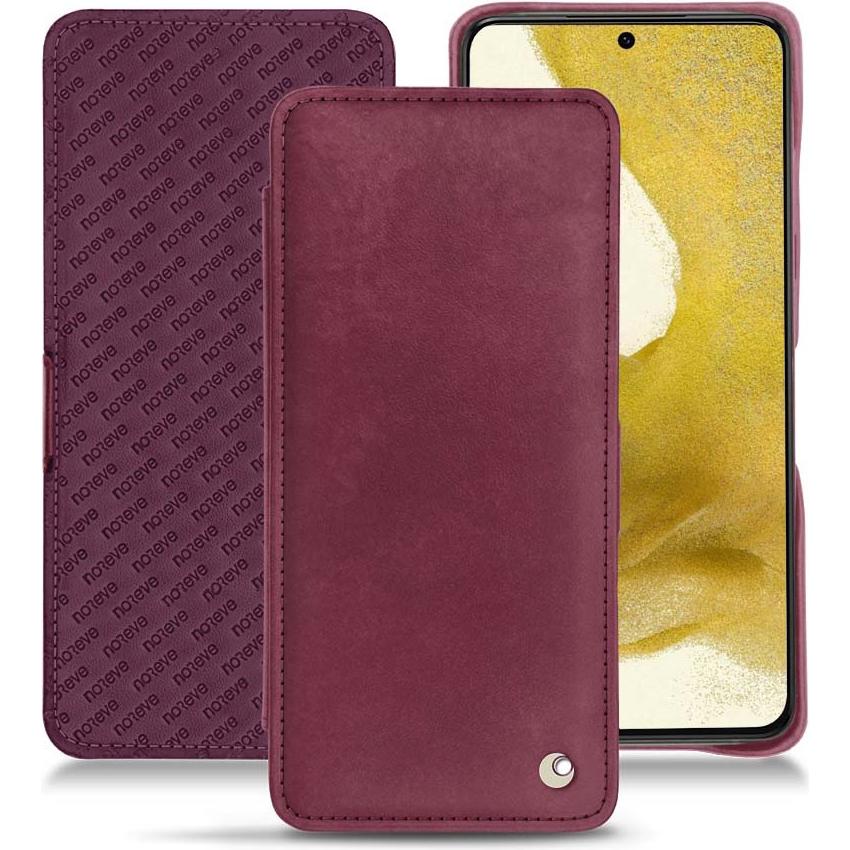 Noreve Lederschutzhülle horizontal (Samsung Galaxy S22), Smartphone Hülle, Violett