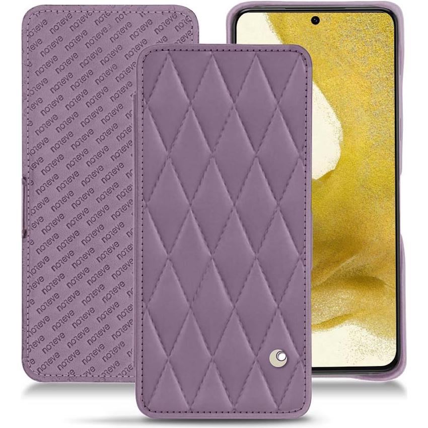 Noreve Lederschutzhülle horizontal (Samsung Galaxy S22), Smartphone Hülle, Violett