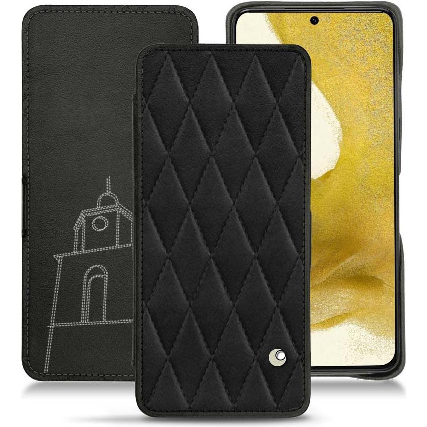 Thumbnail - Noreve Lederschutzhülle horizontal (Samsung Galaxy S22), Smartphone Hülle, Schwarz