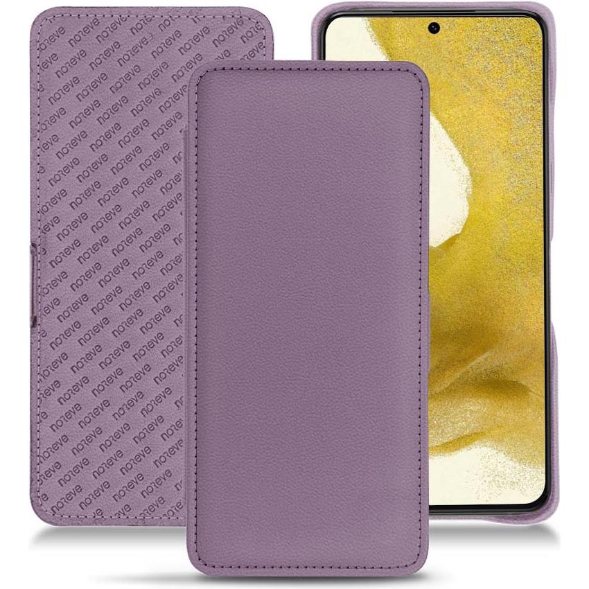 Noreve Lederschutzhülle horizontal (Samsung Galaxy S22), Smartphone Hülle, Violett