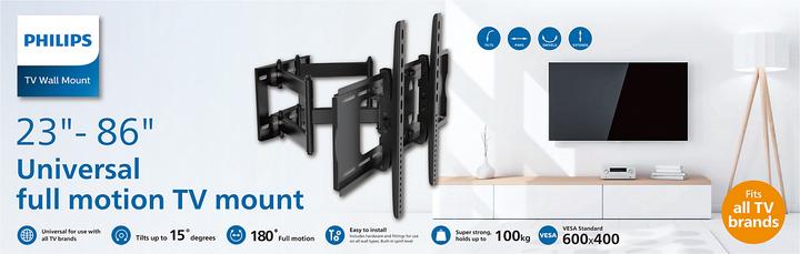 Productafbeelding Philips Scharnierende muurbevestiging (Muur, 86", 55 kg)