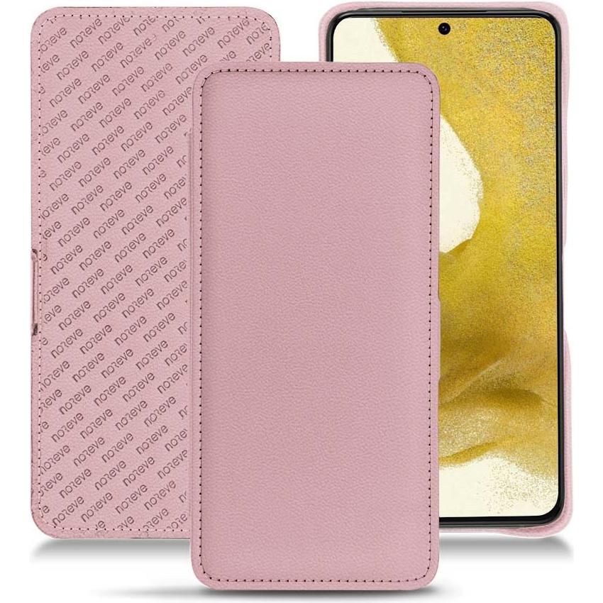 Noreve Lederschutzhülle horizontal (Samsung Galaxy S22), Smartphone Hülle, Rosa