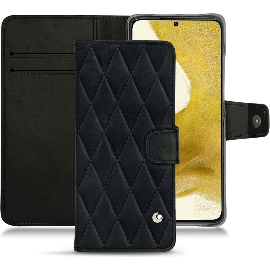 Noreve Lederschutzhülle Wallet (Samsung Galaxy S22+), Smartphone Hülle, Schwarz