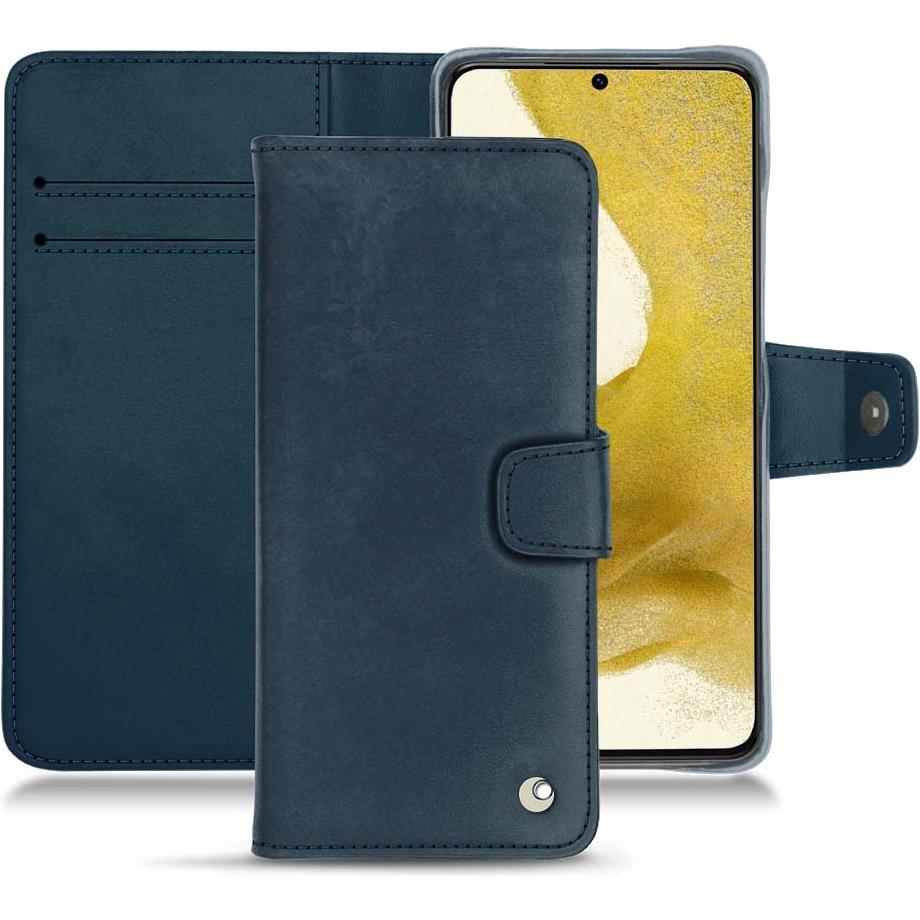 Thumbnail - Noreve Lederschutzhülle Wallet (Samsung Galaxy S22), Smartphone Hülle, Blau