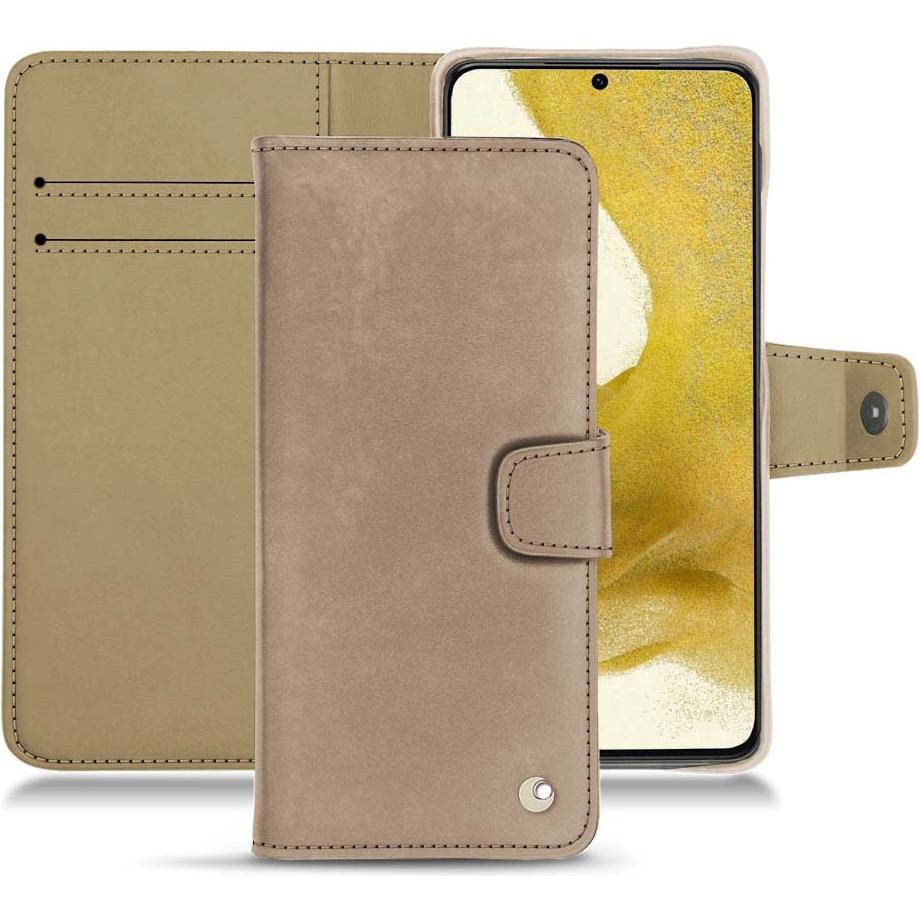 Thumbnail - Noreve Lederschutzhülle Wallet (Samsung Galaxy S22), Smartphone Hülle, Beige