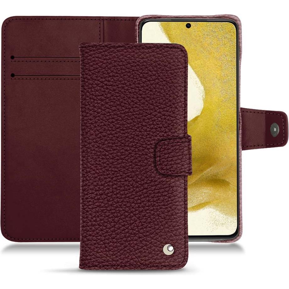 Noreve Lederschutzhülle Wallet (Samsung Galaxy S22+), Smartphone Hülle, Violett