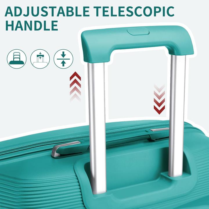 Image du produit Kono 3-teiliges Hartschalenkoffer-Set mit TSA Schloss (100 l)