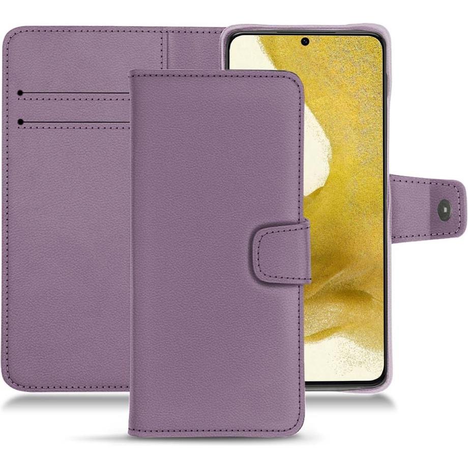 Noreve Lederschutzhülle Wallet (Samsung Galaxy S22+), Smartphone Hülle, Violett