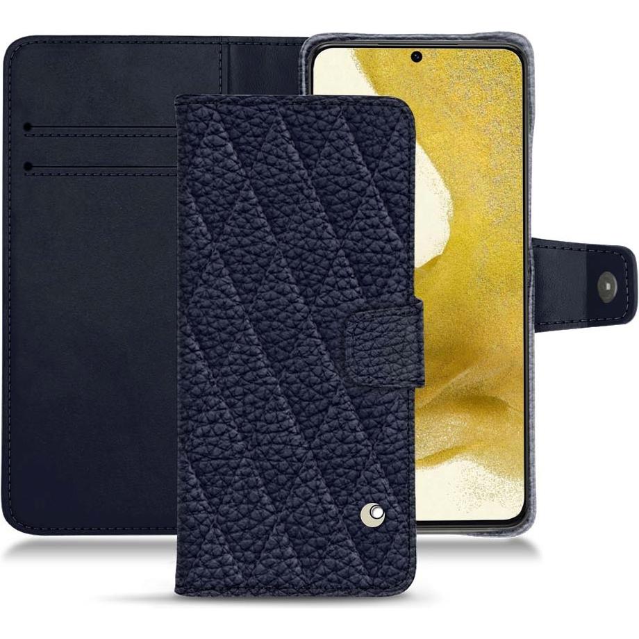 Noreve Lederschutzhülle Wallet (Samsung Galaxy S22), Smartphone Hülle, Violett