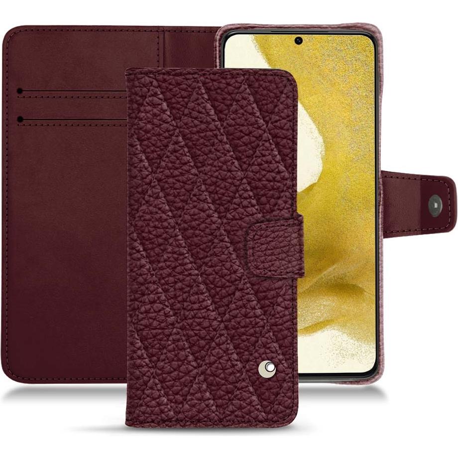Noreve Lederschutzhülle Wallet (Samsung Galaxy S22+), Smartphone Hülle, Violett