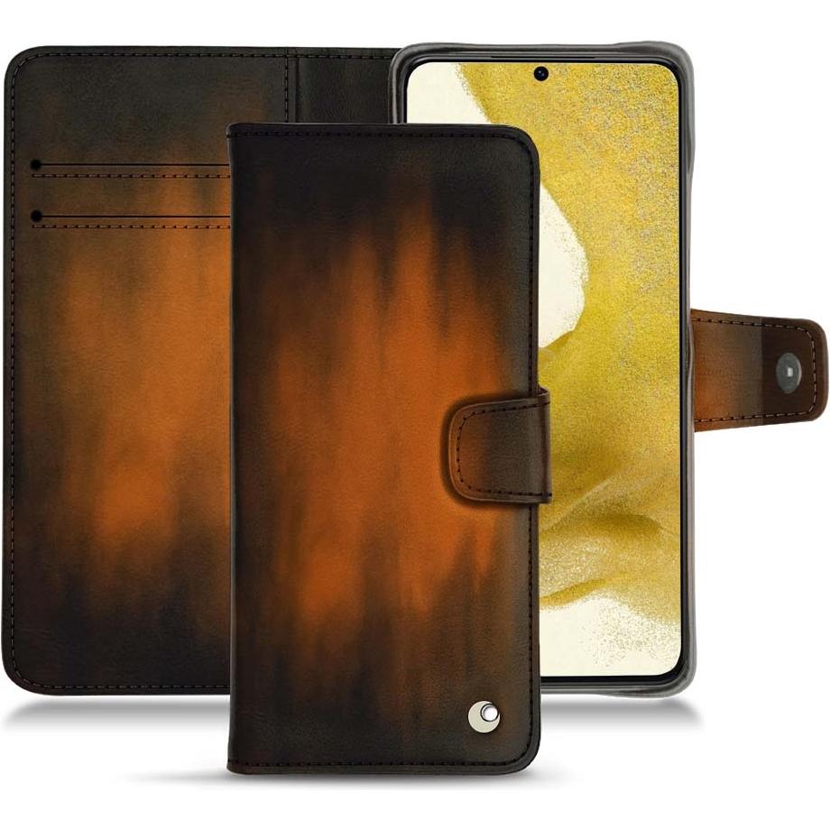 Thumbnail - Noreve Lederschutzhülle Wallet (Samsung Galaxy S22+), Smartphone Hülle, Braun