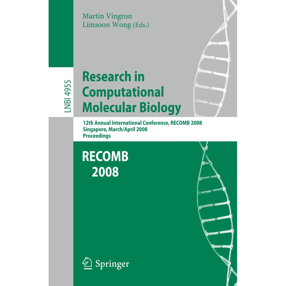 Research in Computational Molecular Biology, Fachbücher