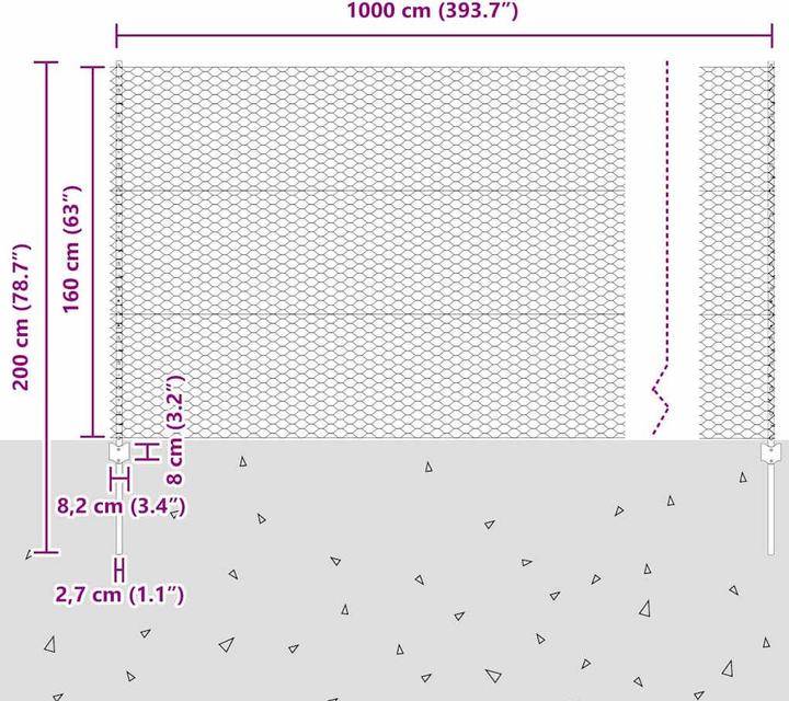 Produktbild vidaXL Aussenbarriere